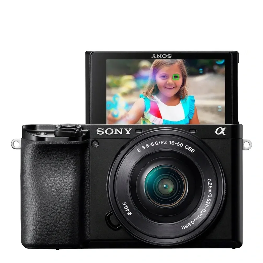 Sony Black Digital Camera with Flip Screen